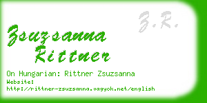 zsuzsanna rittner business card